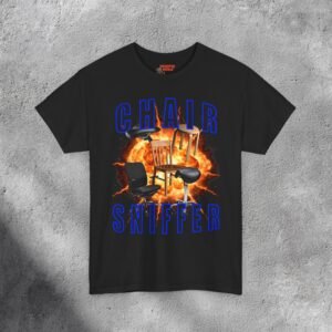 Chair Sniffer Explosion - Inappropriate Meme T-shirt