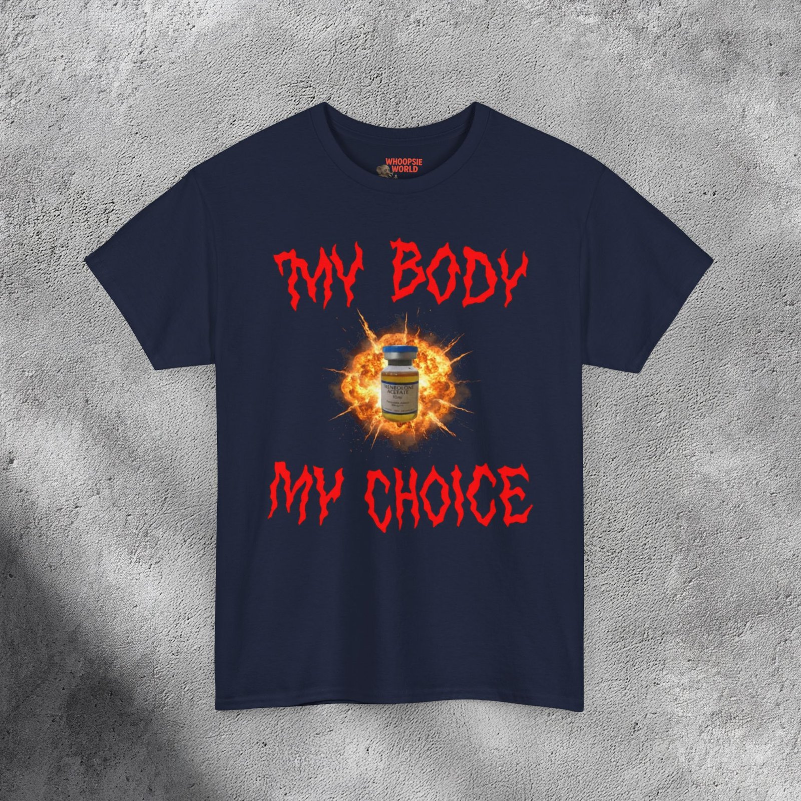 My Body My Choice Tren Bottle - Inappropriate Gym Humor Meme T-shirt - Image 3